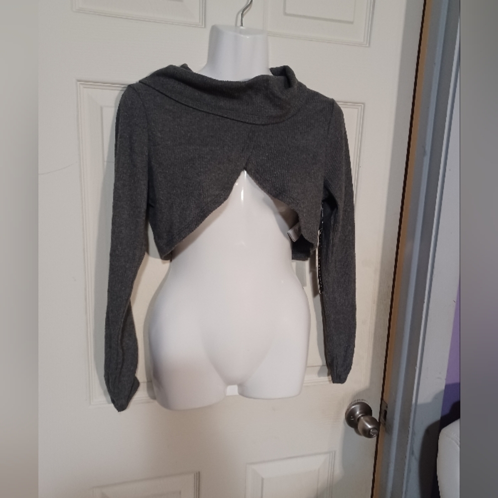 Absolutely Famous Dark Gray Women's Shrug